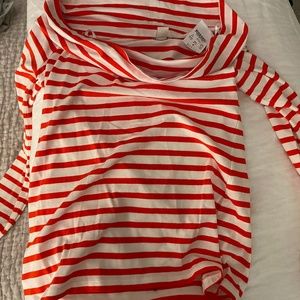 J. Crew Tops - J Crew Off the Shoulder Striped Top J. Crew Tops - J Crew Off the Shoulder Striped Top